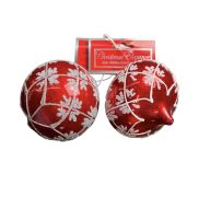 1.99 RED AND WHITE CHRISTMAS ORNAMENT