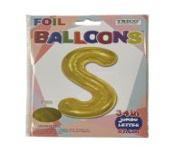 9.99 S GOLD JUMBO LETTER 34 INCH 