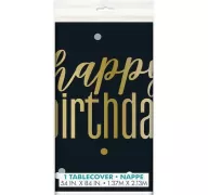 HAPPY BIRTHDAY TABLE COVER 54 X 84 INCH 