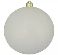 1.99 WHITE GLITTER ORNAMENT