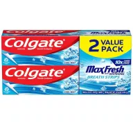 5.99 COLGATE MAX FRESH WITH WHITENING BREATHSTRIPES TOOTHPASTE 2 PACK