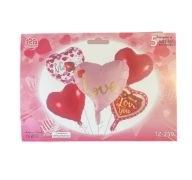 1.99 VALENTINES DAY BALLOONS 5 PACK