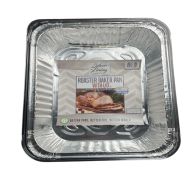 2.49 SILVER LINING ROASTER BAKER PAN WITH LID 11 3/4 X 9 1/4 X 2 /12 INCH