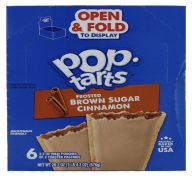 2.99 POP TARTS FROSTED SUGAR BROWN CINNAMON 6 PACK