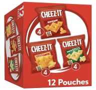 2.99 12 PACK CHEEZ IT 3 ASSORTED 1.21 OZ