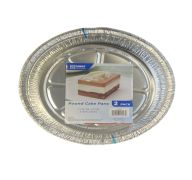 ROUND CAKE PANS 2 PACK 8.2 DIAMETER X 2.0 INCH