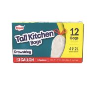 RI-PAC TALL KITCHEN BAGS 12 BAGS 13 GALLOON