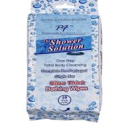 3.99 THE SHOWER SOLUTION ULTRA THICK BATHING WIPES 