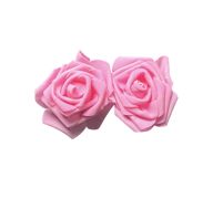 FOAM PINK ROSES 2 PC 10 CM