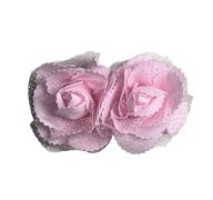 FOAM PINK ROSES 2 PC 10 CM