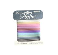 STYLIN HAIR TIES 20 PCS COLORFUL