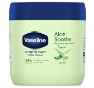 7.99 VASELINE ALOE SOOTHE INTENSIVE CARE BODY CREAM 13.5 OZ