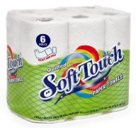 4.99 SOFT TOUCH PAPER TOWELS 6 PACK