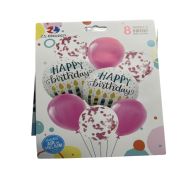 2.99 HAPPY BIRTHDAY 8 COUNT BALLOONS