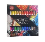 4.99 CRAFTS 4 ALL 24 ACRYLIC PAINT SET 