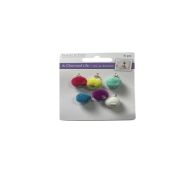 ASSORTED CHARM 6PC GLAMOUR POMS 