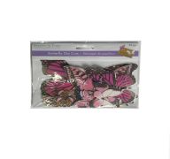 PINK BUTTERFLY DIE CUT 33PC 