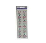 GEM BORDER BUTTERFLY PINK 