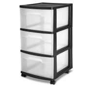 22.99 STERILITE 3 DRAWER CART 14.5 X 12.5X 25.5