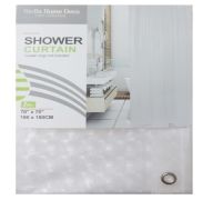 4.99 SHOWER CURTAIN PEVA CLEAR