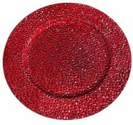 CHARGER PLATE RED