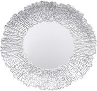 2.99 CHARGER PLATE SILVER & CLEAR