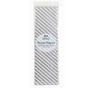 TISSUE PAPER SILVER DIAGONAL STRIPE