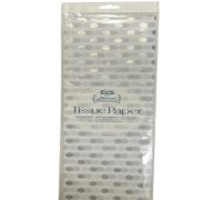 TISSUE PAPER SILVER DOT PATTERN