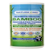 1.99 NAUTREZWAY BAMBOO PERFORATED TOWELS 25 SHEETS
