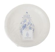 1.99 SARA FITZ BLUE LOBSTER 8 INCH SALAD PLATES 16 COUNT