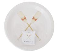 1.99 SARA FITZ PADDLE 7 INCH DESSERT PLATES 24 COUNT