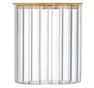 6.99 BOROSILICATE JAR BAMBOO SQUARE 2L
