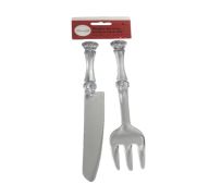 1.99 PLASTIC SERVING KNIFE AND FORK SET 2 PACK 