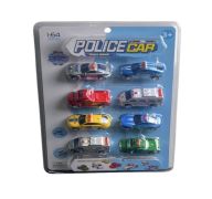 4.99 POKICE CAR PULL BACK PLAY SET 