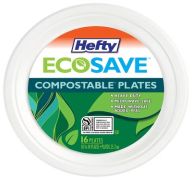 3.99 HEFT ECOSAVE COMPOSTABLE PLATES 16 PACK