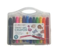 4.99 TWIST GEL CRAYON 12 COLORS
