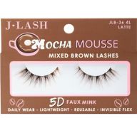 1.99 LATTE MOCHA MOUSSES 5D FAUX MINK BROWN LASHES 