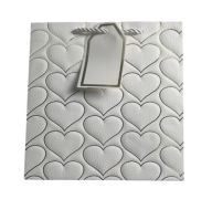1.99 WHITE HEART GIFT BAG 