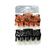STYLIN HAIR CLIPS 2 COUNT 