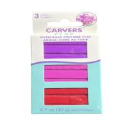 1.99 CARVES CLAY 3 COLORS 0.7 OZ