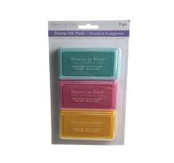 6.99 STAMP INK PAD 3 PACK 