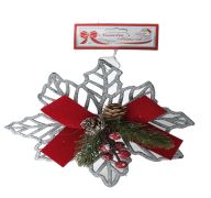 1.99 WREATH/STAR/ DECOR DECORATED RED