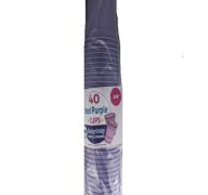 2.99 ICE PURPLE CUPS HEAVY DUTY 40 CUPS 16 OZ