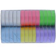 PASTEL COLOR RIBBONS ASSORTED COLORS 58 INCH X 4 YARD