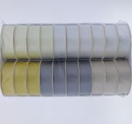 ELEGANCE POLY-SATIN RIBBON ASSORTED COLORS 1 INCH X 3 YARD