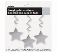 HANGING DECOR SILVER STAR XXX