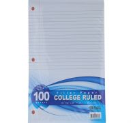 BAZIC College Ruled 100 Ct. Filler Paper 1-Pack