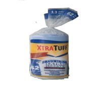 5.99 XTRA TUFF DRAWSTRING EXTRA STRONG PLASTIC BAG 13 GALLOON 62 COUNT