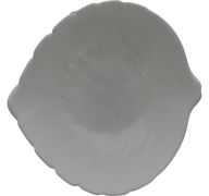 4.99 LEAF BOWL OPAL GLASS 10.5 INCH