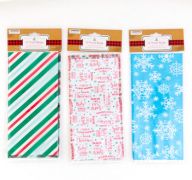1.99 LOOT BAG CELLO CHRISTMAS 15CT 4X2X9.5IN 3AST PRINTS PBH